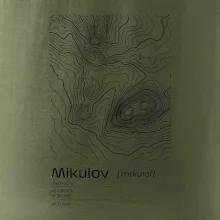 Mikulov - vrstevnice v obdélníku