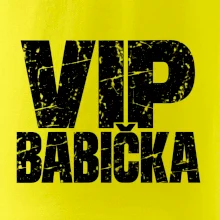 VIP babička černá grunge typografie