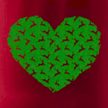 Vánoční jeleni v srdci