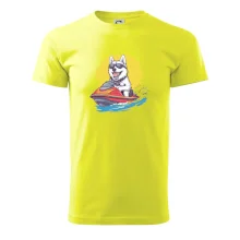 Husky na vodním skútru