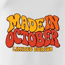 Made in october limited edition retro vlnité písmo