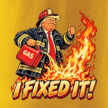 Donald Trump jako hasič I fixed it