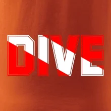 Dive nápis vlajka