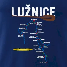 Mapa řeky Lužnice