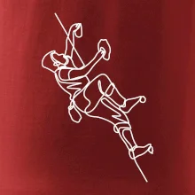 Lezecká stěna jedním tahem