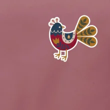 Folklor na prsu slepice