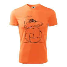 Fotbalový míč kopačka jedním tahem