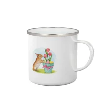 Velikonoční zajíček tulipány