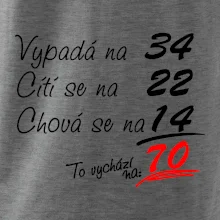 Vypadá, cítí se, chová se - 70 let