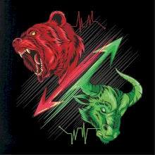 Bearish and bullish velký