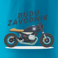 Budu závodník  modrý cafe racer