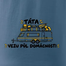 Táta vezu půl domácnosti rodinný karavan