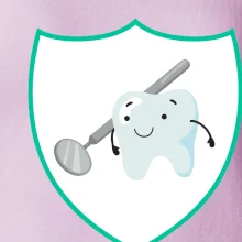 Zoubek na prsu - zrcátko