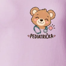 Pediatrička s medvídkem a stetoskopem - malý potisk