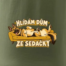 Hlídám dům ze sedačky - vlčák