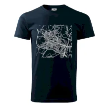 Mapy měst černobílé Ostrava Poruba