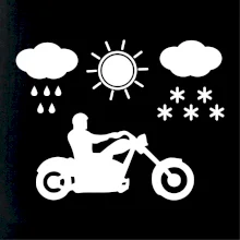 Motorkář za každého počasí - chopper