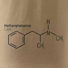 Molekulární struktura Metamfetamin