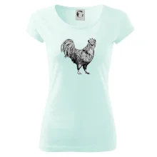 Kohout kreslený černobílý