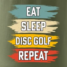 Disc Golf eat sleep barevné
