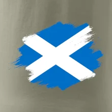 Skotská vlajka kreslená štetcem