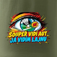 Badminton soupeř vidí aut já lajnu