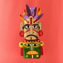 Mayové maska s peřím