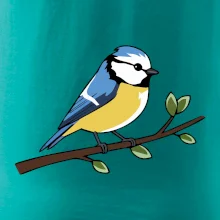 Sýkorka modřinka na větvi