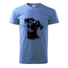 Černobílá karikatura Labrador tmavý