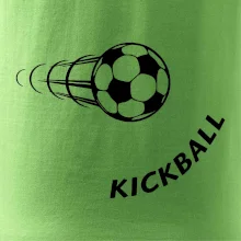 Kickball nápis šikmo