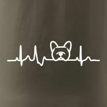 EKG Francouzský buldoček hlava