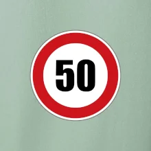 Dopravní značka - omezení rychlosti 50