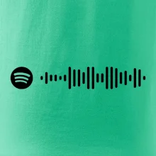 Spotify kód na prsu