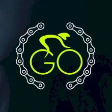 GO cyklista (fluo potisk)