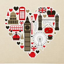 Britské srdce - objekty