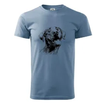 Černobílá karikatura Labrador světlý