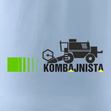 Kombajnista zelená a žlutá