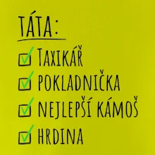 Táta - check list