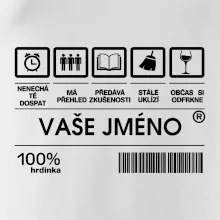 Vaše jméno - čárový kód