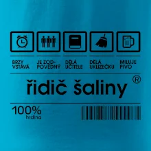 Čárový kód - řidič šaliny