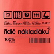 Čárový kód řidič náklaďáku