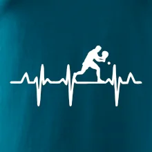 EKG stolní tenista stojící