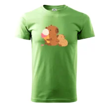 Kapybara se zmrzlinou