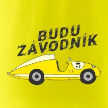 Budu závodník žluté  auto