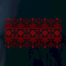 Ukrajinský vzor - červený