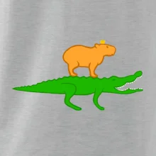 Kapybara na krokodýlovi (Moňas)