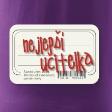 Nejlepší učitelka sešit