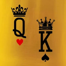 King & Queen logo na prso