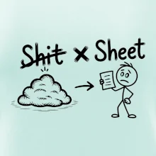 Anglický slovníček - Shit - Sheet