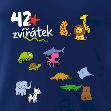 Tričko + 42 nažehlovacích zvířátek